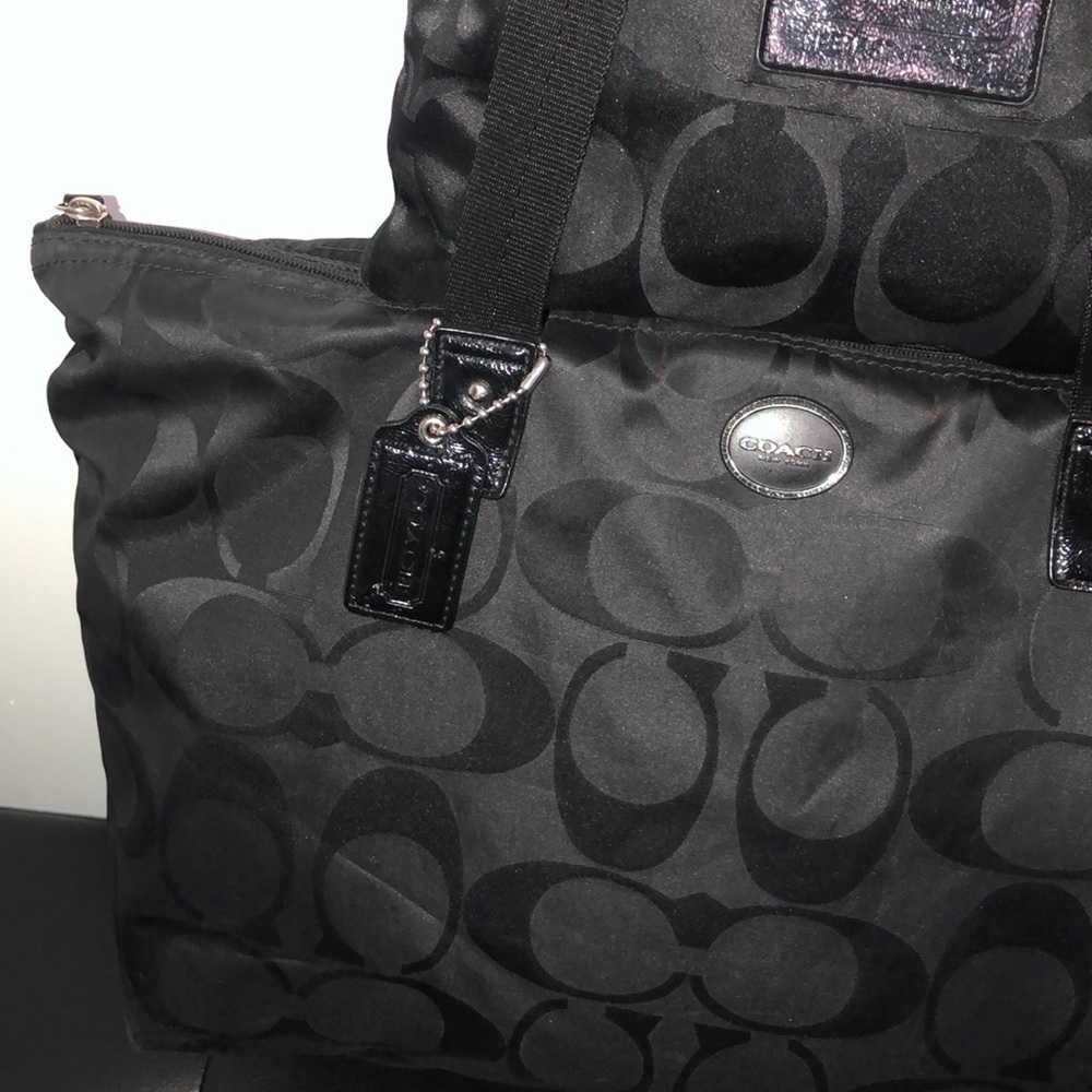Coach Black Signature Tote Bag - Picture 14 of 15
